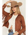 Image #5 - Idyllwind Women's Juniper Faux Suede Boot Stitched Fringe Zip-Up Jacket, Caramel, hi-res