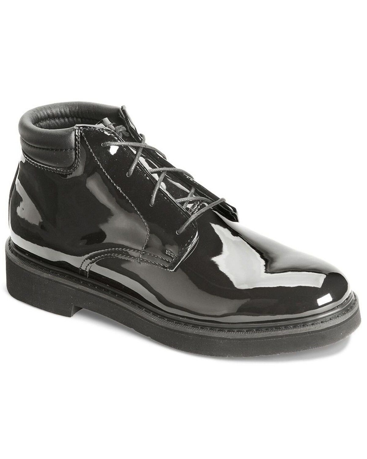 Rocky Dress Leather High Gloss Chukka Duty Shoes, Black, hi-res