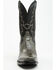 Image #4 - Dan Post Men's 12" Exotic Ostrich Leg Western Boots - Square Toe , Grey, hi-res