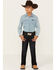 Image #1 - Wrangler Retro Little Boys' Dark Wash Dax Slim Bootcut Jeans, Dark Wash, hi-res