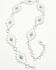 Image #1 - Shyanne Women's Celeste Southwestern Motif Chain Belt, Silver, hi-res