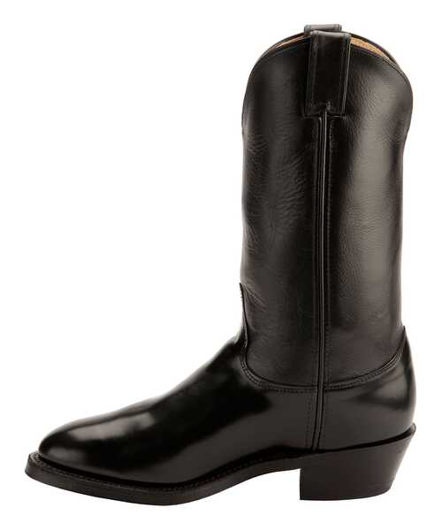 Image #3 - Justin Uniform Western Boots - Round Toe, Black, hi-res