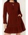 Image #3 - Idyllwind Women's Riker Long Sleeve Mini Dress, Brandy Brown, hi-res