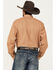 Image #4 - Cinch Men's Geo Print Long Sleeve Button-Down Western Shirt, Orange, hi-res