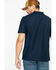 Image #3 - Carhartt Men's Contractor's Pocket Short Sleeve Polo Work Shirt - Big & Tall, Navy, hi-res