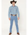 Image #1 - Wrangler Men's 938 Tough Lite Medium Wash Cowboy Cut Slim Stretch Straight Denim Jeans, Medium Wash, hi-res