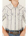 Image #3 - Cody James Boys' Southwestern Dobby Striped Short Sleeve Snap Western Shirt, Ivory, hi-res