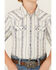 Image #3 - Cody James Boys' Southwestern Dobby Striped Short Sleeve Snap Western Shirt , Ivory, hi-res