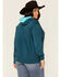 Ariat Women's Eurasian R.E.A.L Arm Logo Graphic Hoodie - Plus , Navy, hi-res