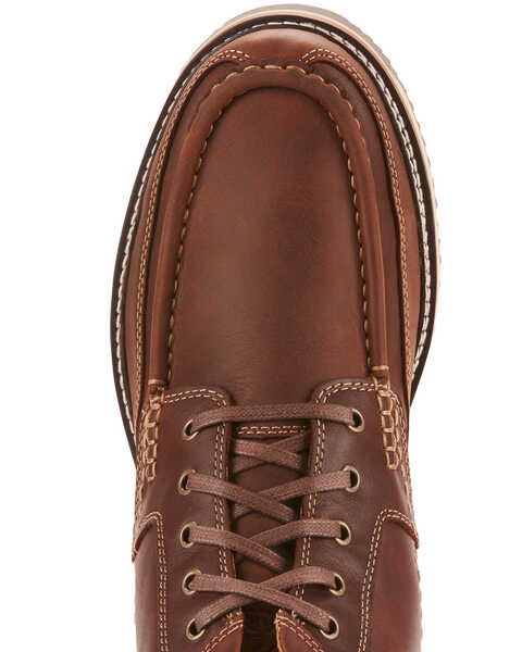 Image #4 - Ariat Men's Foothill Lookout Lace-Up Boots - Moc Toe, Brown, hi-res