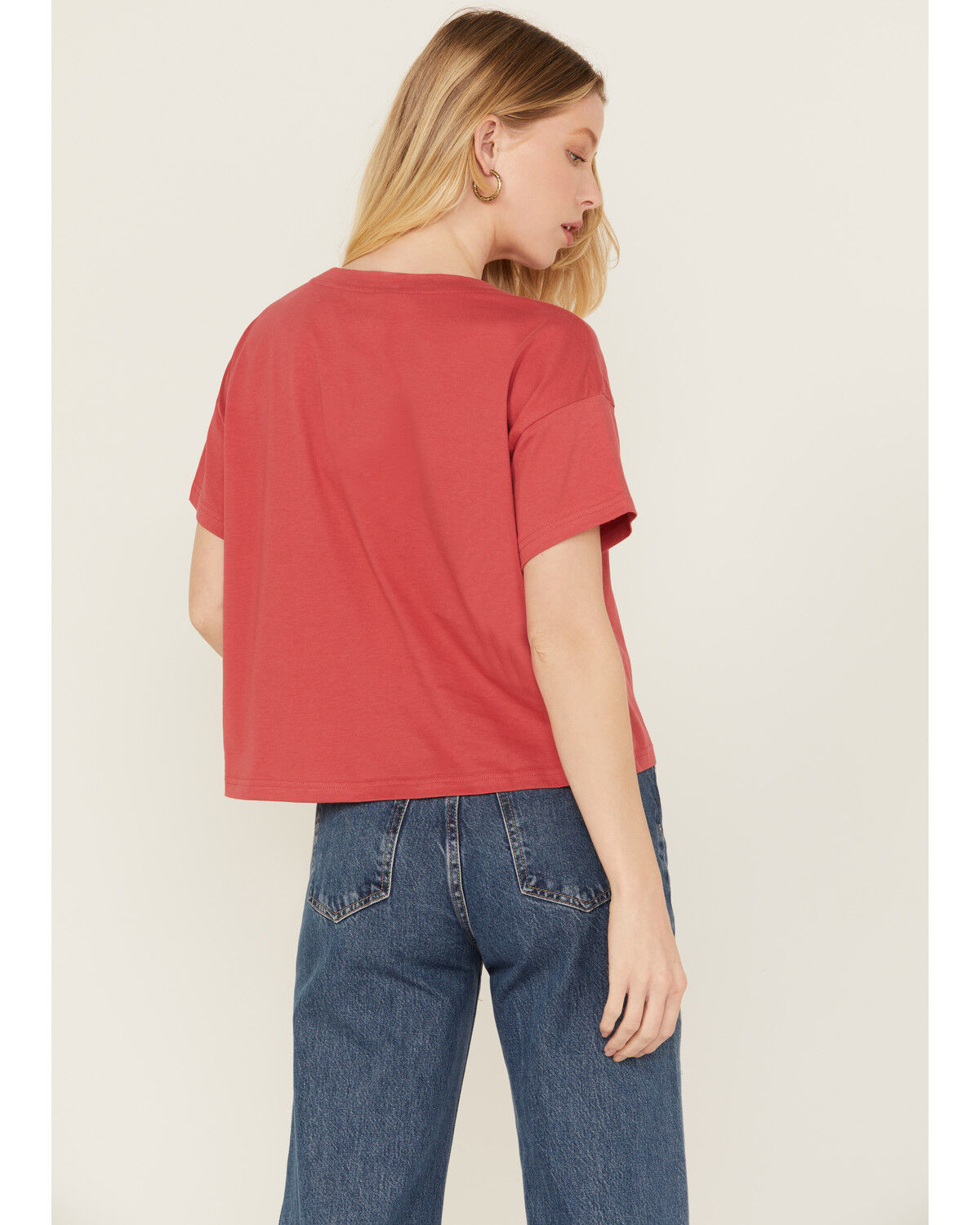 Image #4 - Ariat Women's Steer Lone Star Short Sleeve Cropped Graphic Tee, Rust Copper, hi-res