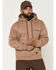 Image #1 - Lucky Brand Workwear Men's Logo Graphic Hooded Sweatshirt, Taupe, hi-res