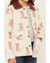 Image #3 - Shyanne Girls' Francis Cowboy Boot Snap Quilted Jacket, Oatmeal, hi-res