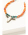 Image #2 - Paige Wallace Women's Longhorn Pendant Spiny Oyster and Turquoise Necklace, Turquoise, hi-res