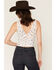 Image #4 - Ash & Violet Women's Floral Lace Tank, Ivory, hi-res