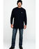 Cinch Men's FR Logo Long Sleeve Work T-Shirt , Navy, hi-res