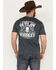 Image #4 - Cowboy Hardware Men's Outlaw Whiskey Short Sleeve Graphic T-Shirt, Heather Grey, hi-res