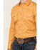 Image #3 - Gibson Men's Solid Long Sleeve Pearl Snap Western Shirt , Gold, hi-res