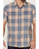 Image #3 - Flag & Anthem Men's Desert Son Griffin Vintage Large Plaid Short Sleeve Snap Western Shirt , Coral, hi-res