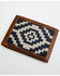 Image #1 - Cody James Men's Southwestern Woven Leather Bi-Fold Wallet, Navy, hi-res