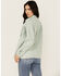 Image #4 - Rock & Roll Denim Women's Faux Suede Front Fringe Shacket, Mint, hi-res