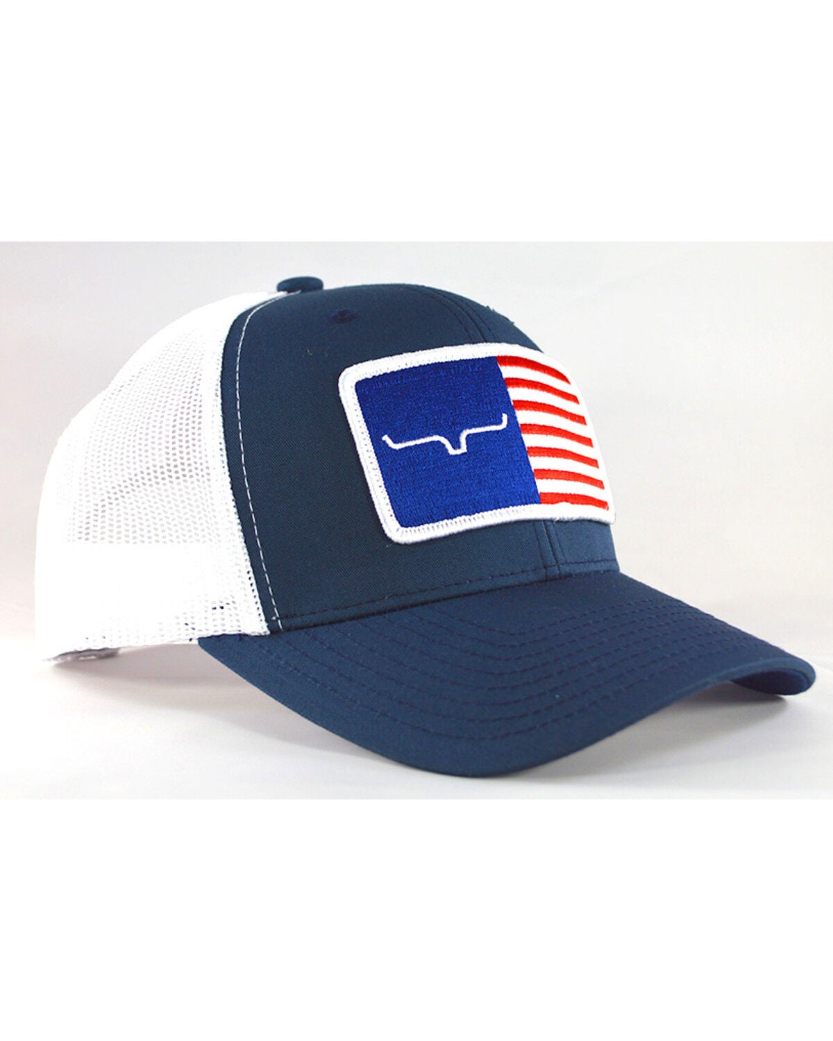 Kimes Ranch Men's American Trucker Trucker Cap, Navy, hi-res