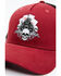 Image #2 - Cody James Men's Skull Cards Graphic Mesh-Back Ball Cap , Red, hi-res