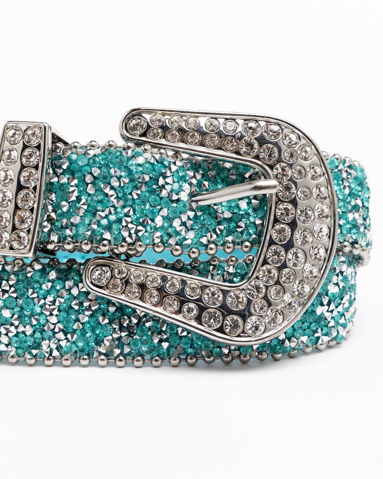 Shyanne Girls' Turquoise Shimmer Glitz Belt Sheplers