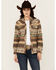 Image #1 - Outback Trading Co Women's Lorelei Southwestern Print Long Sleeve Snap Performance Shirt, Chocolate, hi-res