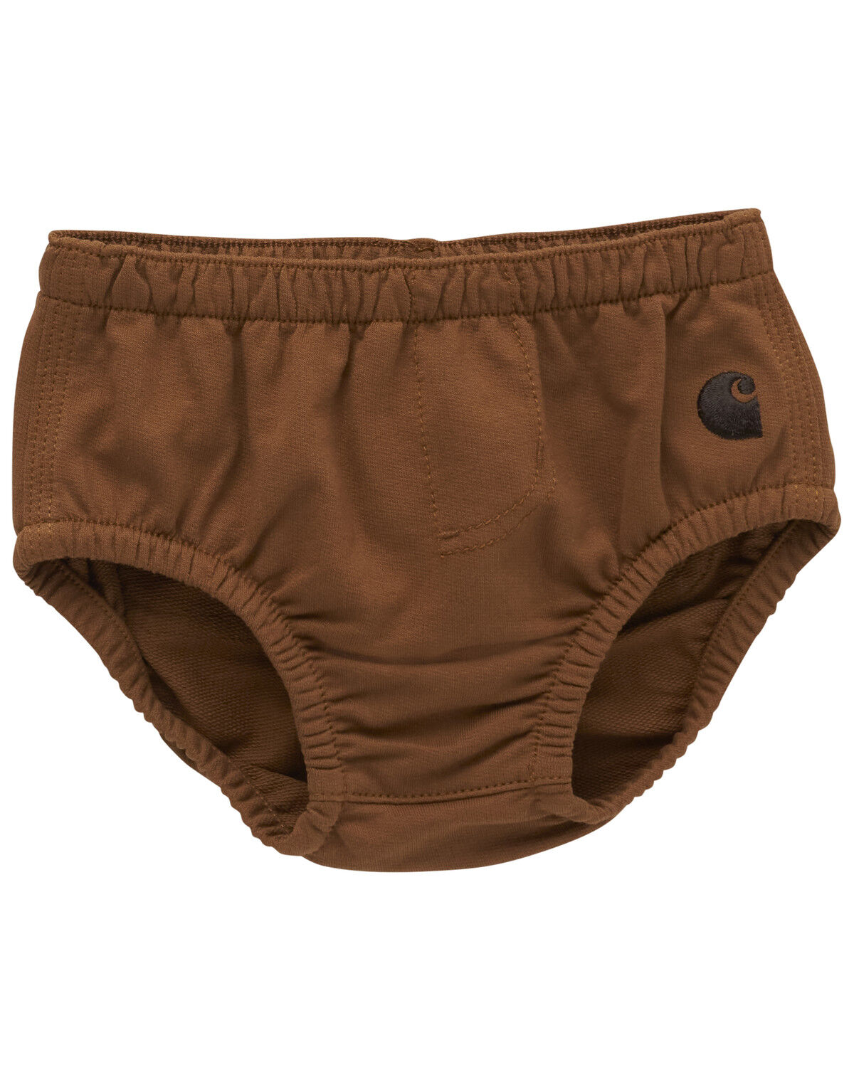 Image #1 - Carhartt Infant Boys' French Terry Diaper Cover, Brown, hi-res