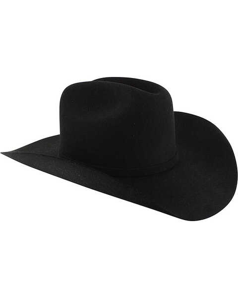 Image #1 - Stetson Apache 4X Felt Cowboy Hat, Black, hi-res