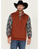 Image #1 - RANK 45® Men's Baygen Colorblock Pullover, Dark Orange, hi-res