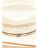 Image #2 - Justin Men's Ivory & Tan Owens Shantung Straw Western Hat, Ivory, hi-res