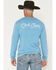 Image #4 - Cinch Men's Roped Logo Long Sleeve Graphic T-Shirt, Blue, hi-res