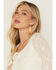Image #2 - Paige Wallace Women's Spiny Oyster Teardrop Earrings, Orange, hi-res
