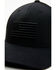 Image #2 - Black Clover Men's Nation 16 Solid Ball Cap, Black, hi-res