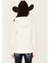 Image #4 - Ariat Girls' Boot Barn Exclusive Metallic Embroidered Logo Hoodie, Ivory, hi-res