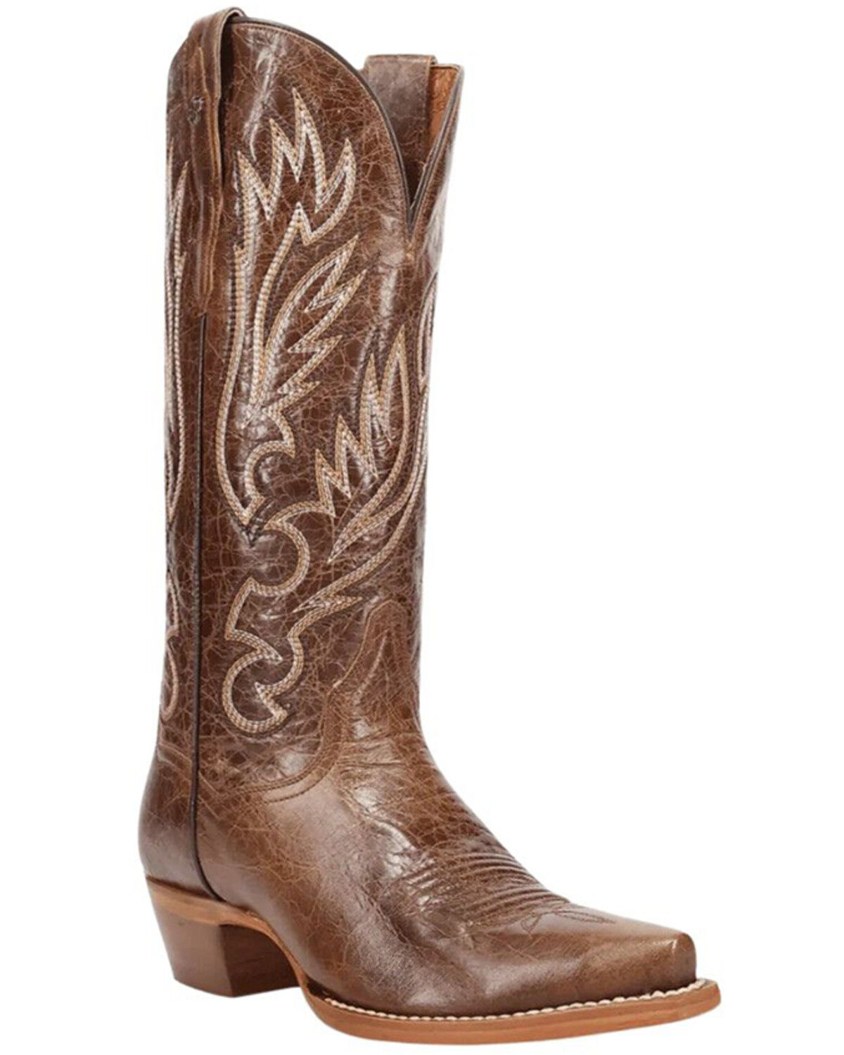 Image #1 - Dan Post Women's Katy Western Boots - Snip Toe, Brown, hi-res