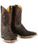 Image #1 - Tin Haul Men's Don't Fence Me In Two Western Boots - Broad Square Toe, Brown, hi-res
