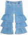 Image #1 - Wrangler Toddler Girls' Makenna Light Wash Tiered Stretch Flare Jeans , Light Wash, hi-res