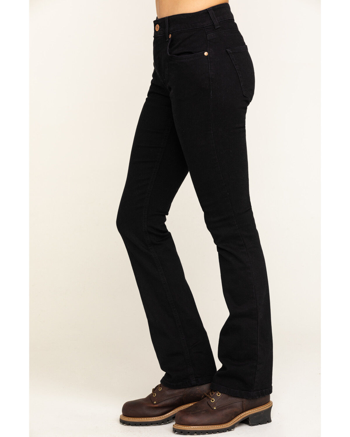 Image #3 - Women's Dickies Perfect Shape Bootcut Stretch Denim Jeans, Black, hi-res