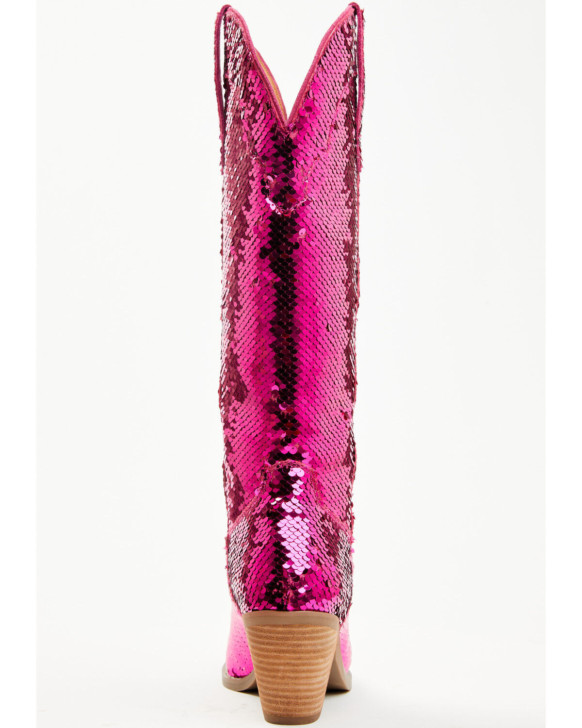 Image #5 - Dingo Women's Sequin Dance Hall Queen Tall Western Boots - Snip Toe, Fuchsia, hi-res