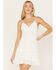 Shyanne Women's Lace Crochet Dress, White, hi-res