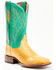 Image #1 - Dan Post Women's Exotic Watersnake Skin Western Boots - Broad Square Toe, Gold, hi-res