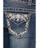 Image #4 - Shyanne Girls' Floral & Swirl Bootcut Jeans, Blue, hi-res