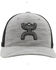 Image #3 - Hooey Men's Logo Embroidered Trucker Cap, Grey, hi-res