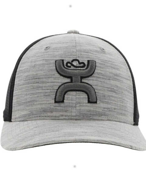Image #3 - Hooey Men's Logo Embroidered Trucker Cap, Grey, hi-res