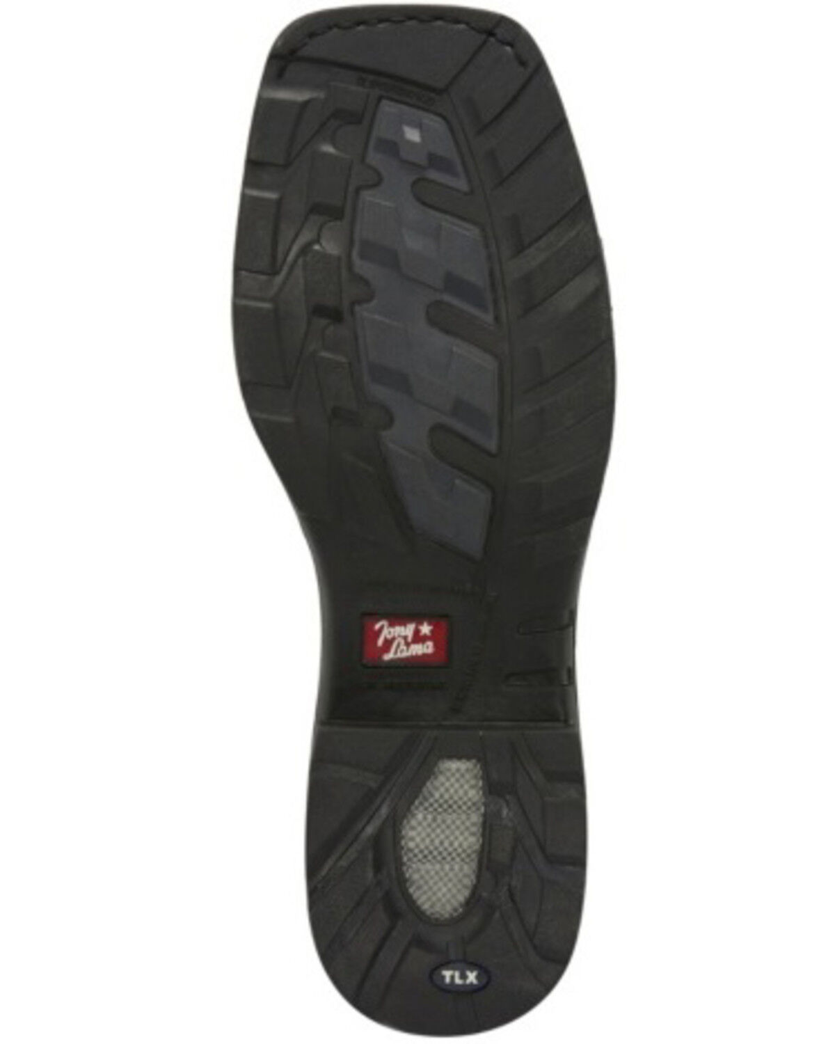 Image #6 - Tony Lama Men's Diboll Diamond Plate Western Work Boots - Composite Toe, Silver, hi-res