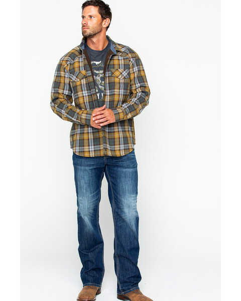 Image #6 - Cody James Men's Songdog Bonded Flannel Long Sleeve Western Shirt Jacket, , hi-res