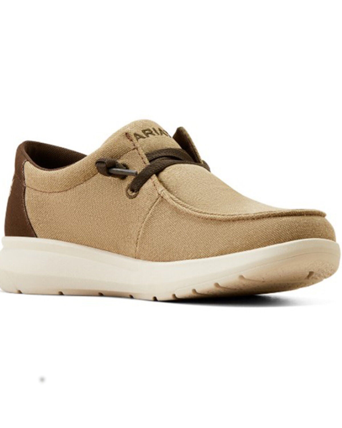 Ariat Men's Hilo Stretch Lace Casual Shoes - Moc Toe, Brown, hi-res
